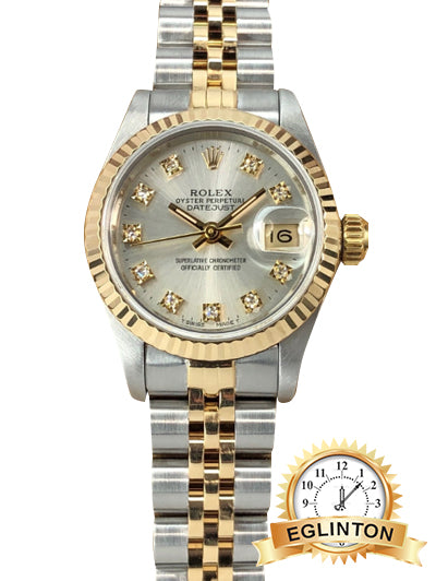 Rolex - Datejust Lady Diamond Dial - 69173 "1987" - Johny Watches