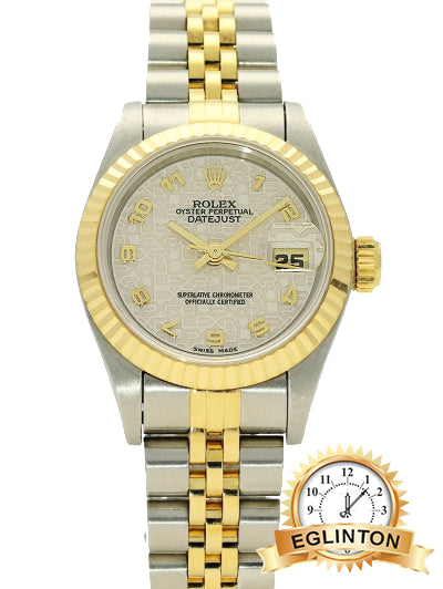 Rolex 26mm Two Tone Jubliee Datejust 69173 with Cream Jubilee Dial "1992"