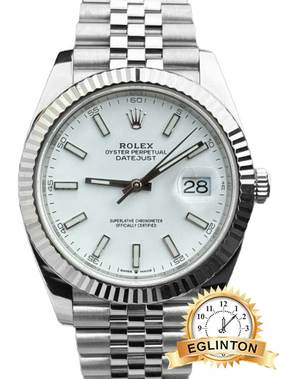 Rolex 41mm Datejust 126334 White Dial Jubilee Stainless Steel “2020” - Johny Watches