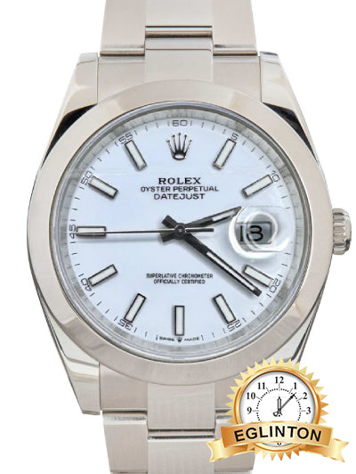 Rolex Datejust 41mm White Dial 126300 Stainless Steel "2023"