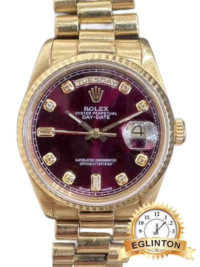 Rolex Day-Date 36mm 18k Yellow Gold – Ref. 18238 "1988"