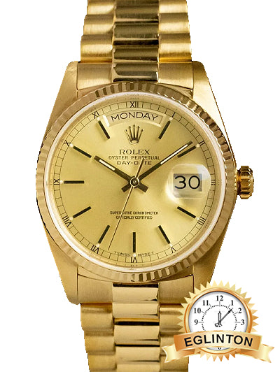 Rolex 36mm Day-Date 18038 Champagne Dial President “1984” - Johny Watches