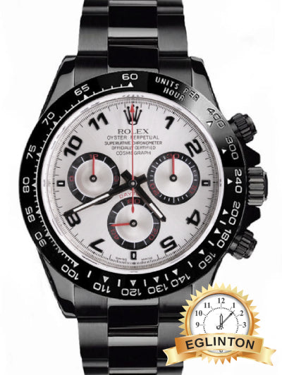 Rolex Cosmograph Daytona 40mm Project X Design Black PVD/DLC Silver Racing Dial 116520 "2012"