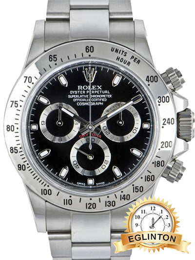Rolex Daytona Black 116520 "2011" Mint with Box and Papers