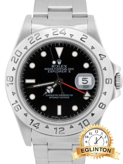 Rolex Explorer II 40mm Black Dial Oyster Stainless Steel 16570 "1997"