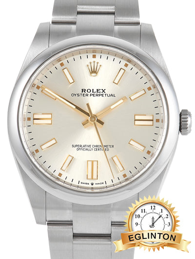 Rolex Oyster Perpetual 41mm Silver Dial 124300 "2022" - Johny Watches