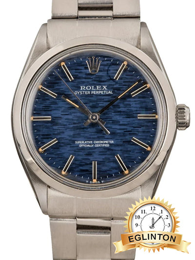 Rolex Oyster Perpetual 1002 Blue Dial - Johny Watches