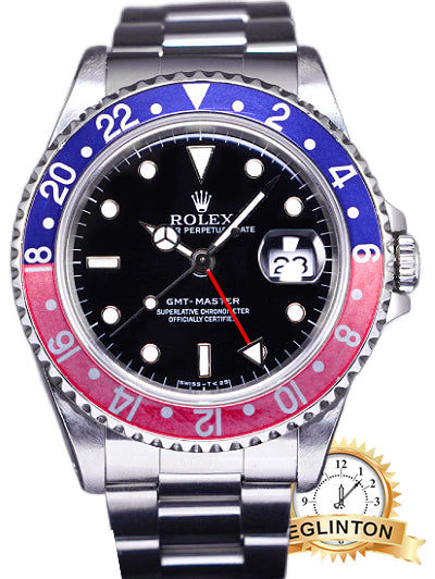Rolex GMT-Master Pepsi Stainless Steel Watch 16700 "1996"