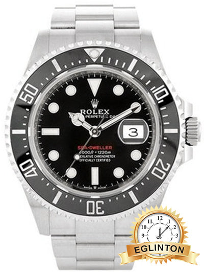 Rolex Sea-Dweller Red 43mm Stainless Steel Watch 126600 "2019" - Johny Watches