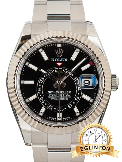 Rolex Sky-Dweller 42mm Black Dial Fluted Bezel Oyster 336934 "2024"