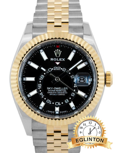 Rolex Sky-Dweller 42mm Black Dial Jubilee Two-Tone Watch 336933 “2025”