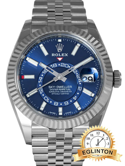 Rolex Sky-Dweller Blue Dial Jubilee Bracelet 326934 NEW - Johny Watches