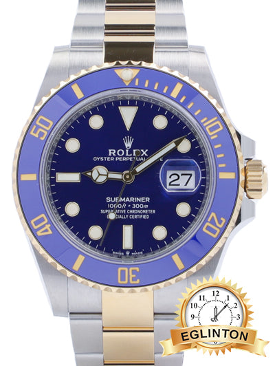 Rolex Submariner Date Two Tone Blue  41mm 126613LB "2023 " No Papers - Johny Watches