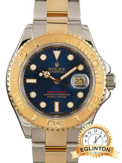 Rolex 40mm Yacht-Master 16623 Blue Dial Two Tone Oyster “2007” - Johny Watches