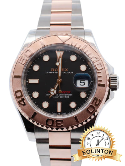 Rolex 126621 Yacht Master Two Tone Rose Gold 40mm Black Dial  "2023" - Johny Watches