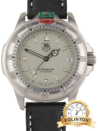 Tag Heuer Stainless Steel Professional 200 Meters 38 MM Watch WF1111-0 - Johny Watches