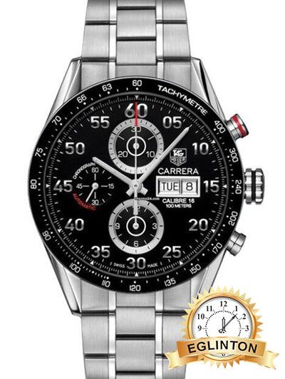 TAG Heuer Carrera Calibre 16 CV2A10.BA0796 43mm Stainless Steel Chronograph Watch - Johny Watches