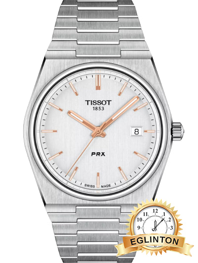 Tissot PRX Quartz 40mm Stainless Steel White Silver Dial T137.410A