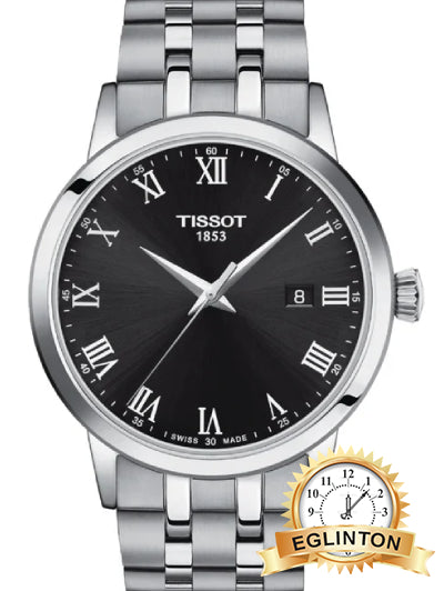 Tissot Classic Dream Mens Stainless Steel Black Dial Watch T0334101105300