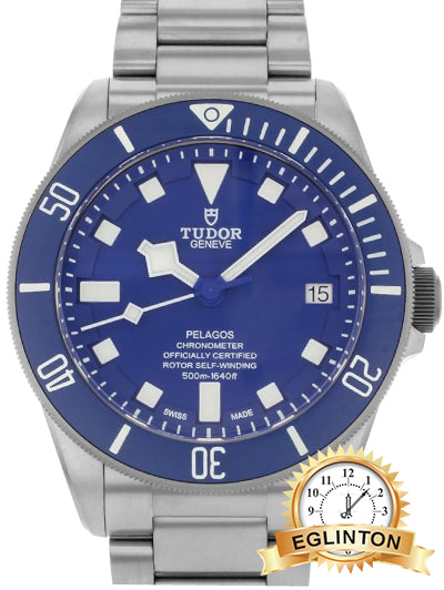 Tudor Titanium Pelagos 42 MM Automatic Watch Blue Dial 25600TB "2018"