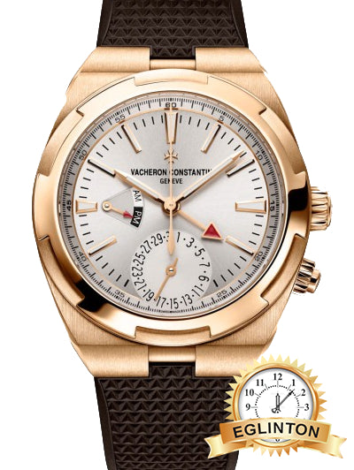 Vacheron Constantin 41mm Overseas Dual Time 7900V/000R-B336 Silver Dial Rose Gold “2019” - Johny Watches