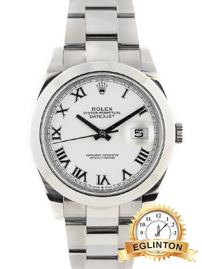 Rolex Datejust 41mm White Dial Jubilee Bracelet 126300 "2020" - Johny Watches