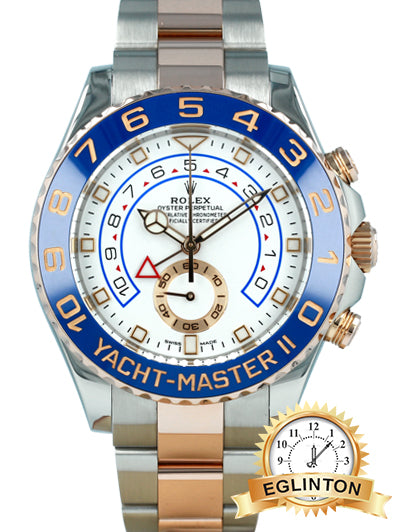 Rolex Two-Tone Yacht-Master II 18k Rose Gold Automatic Men's Watch 116681 "2021" - Johny Watches