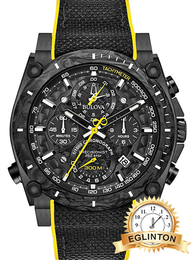 Bulova Men's 98B312 Analog Display Quartz Black Watch (Model: 98B312) - Johny Watches