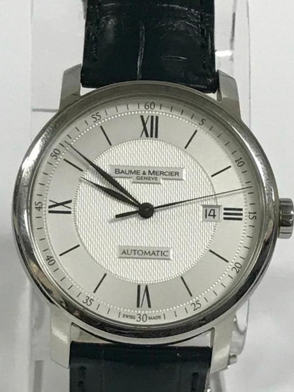 BAUME & MERCIER CLASSIMA STAINLESS STEEL WHITE DIAL AUTOMATIC WATCH 65679 - Johny Watches