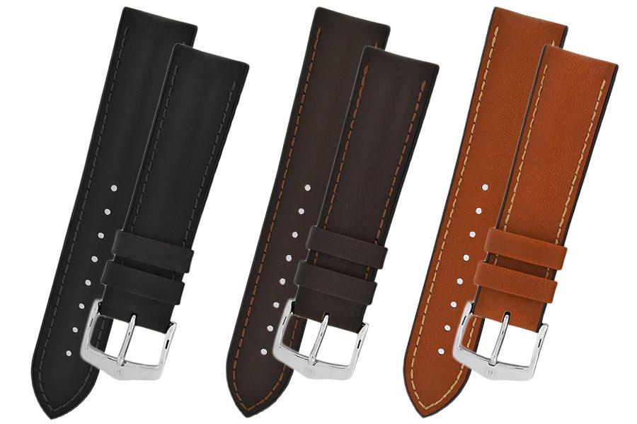Hirsch JAMES Calf Leather Performance Watch Strap in GOLD BROWN - Johny Watches