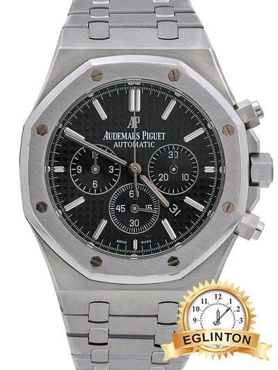 Audemars Piguet Royal Oak Chronograph 41MM Stainless Steel Black Dial - Johny Watches