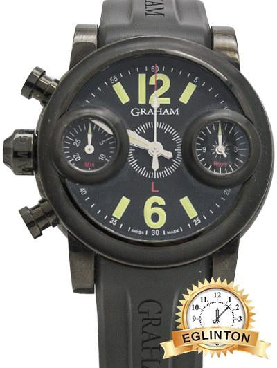 Graham, 46mm "Swordfish" Chronograph Ref.2SWASE Limited edition of 500pcs in Black PVD Steel - Johny Watches