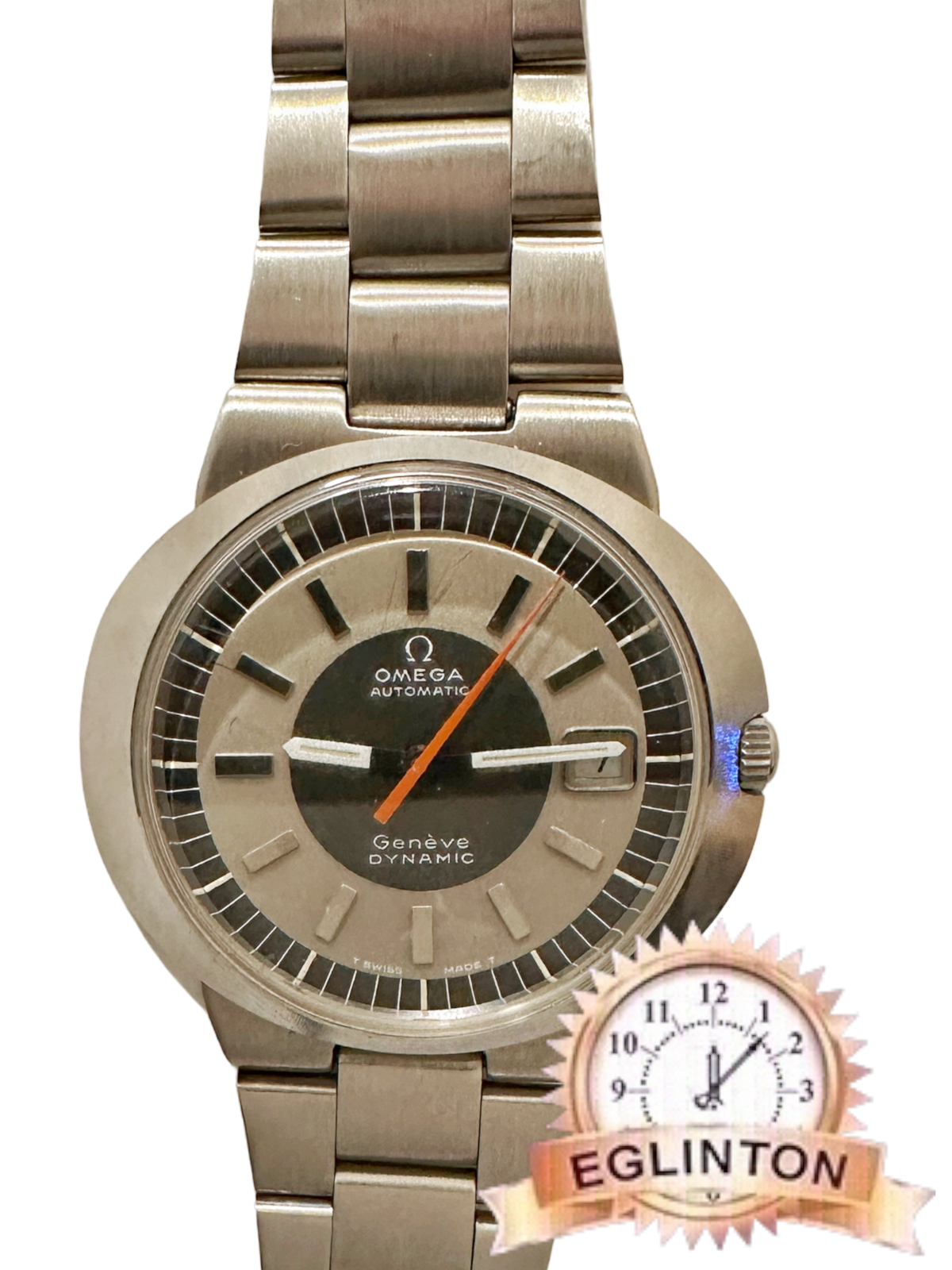 Omega Genève Dynamic Grey Dial ref. 136.033 with steel bracelet - Johny Watches