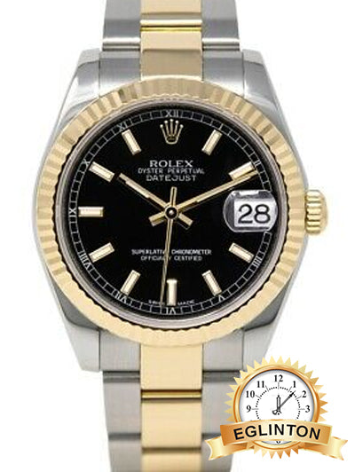 Rolex Datejust 31 Black Index Dial, Steel & Gold, 178273 - Johny Watches