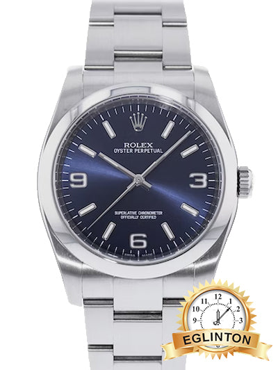 Rolex Oyster Perpetual 36mm blue dial - Johny Watches