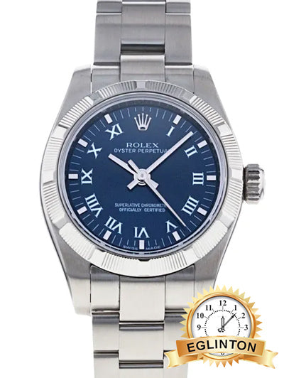 Rolex Lady Oyster Perpetual Blue 176210 "2010" - Johny Watches