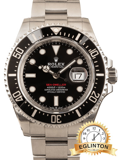 Rolex Sea-Dweller Red 43mm Stainless Steel Watch 126600 "2019" - Johny Watches
