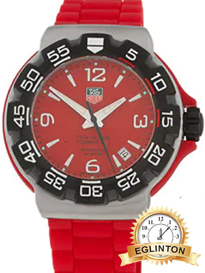 Tag Heuer Formula 1 Men's Quartz Watch Red Dial Date Sapphire Glass - Johny Watches
