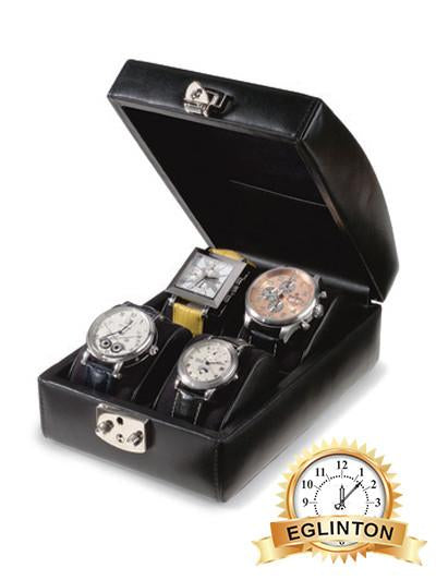 Venlo SIENNA 4 watch traveling/ storage case Italian Leather - Johny Watches