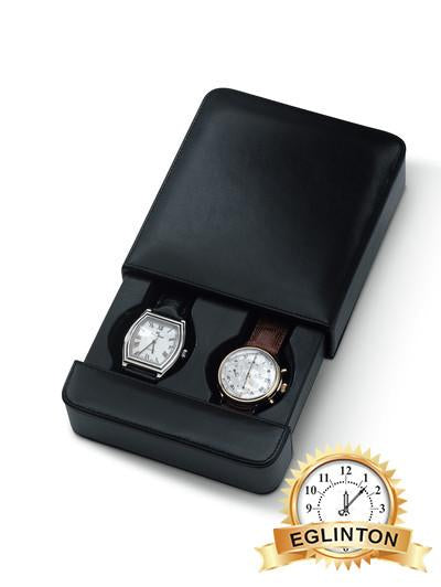 Venlo BIELLA 2 watch sliding traveling/ Storage case Italian Leather - Johny Watches